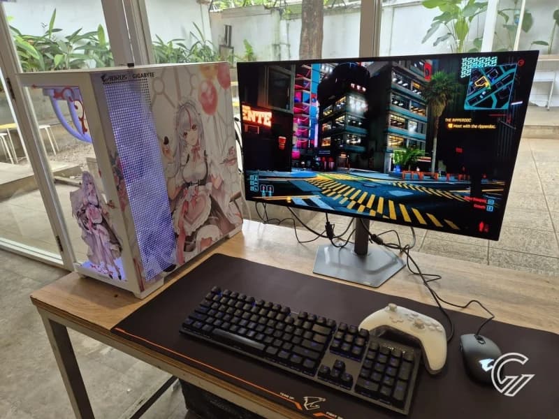 Uji Langsung: Gigabyte MO27Q28G Dipadukan PC Aorus Bertema Ari, Hasilnya Bikin Melongo!
