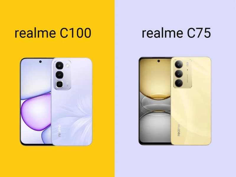 Realme C100 vs Realme C75: Siapa yang Lebih Unggul dari Segi Spek dan Fitur?