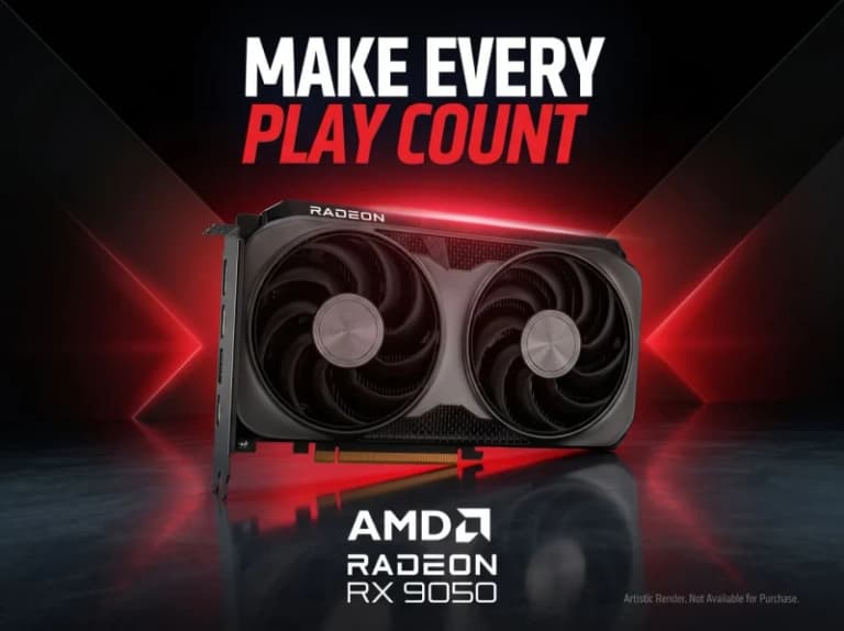 AMD Resmi Rilis Radeon RX 9050: GPU Entri Level dengan Teknologi RDNA 4 Siapkan Performa Gahar!